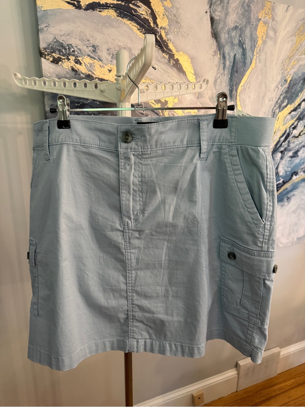 Lee Light Blue Cargo Skort